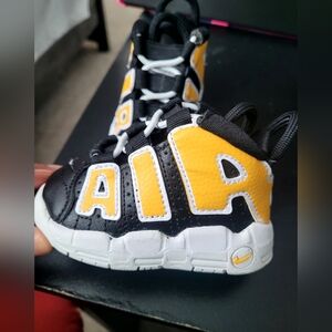 Nike Air More Uptempo "Black/White/University Gold" Toddler Boys' Shoe